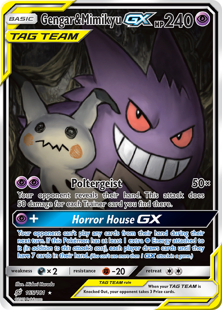 Gengar & Mimikyu GX - Team Up (Ultra Rare) [TEU-165]
