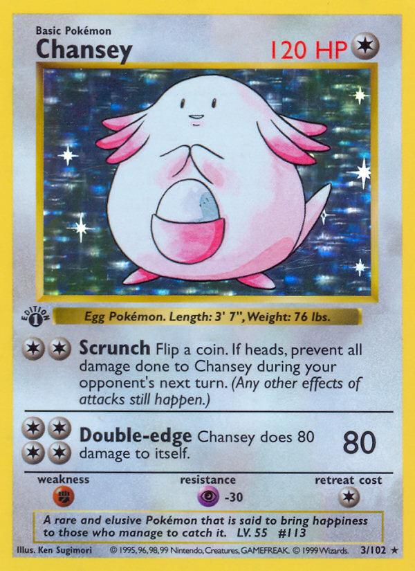 Chansey - Base Set (Holo Rare) [BS-3]