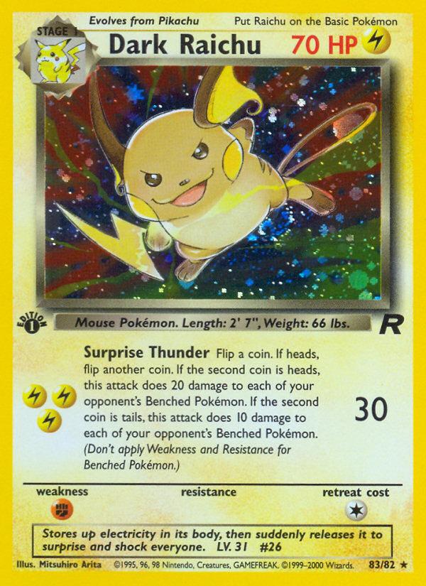 Dark Raichu - Team Rocket (Holo Rare) [TR-83]