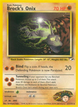 Brock's Onix - Gym Heroes (Rare) [GH-21]