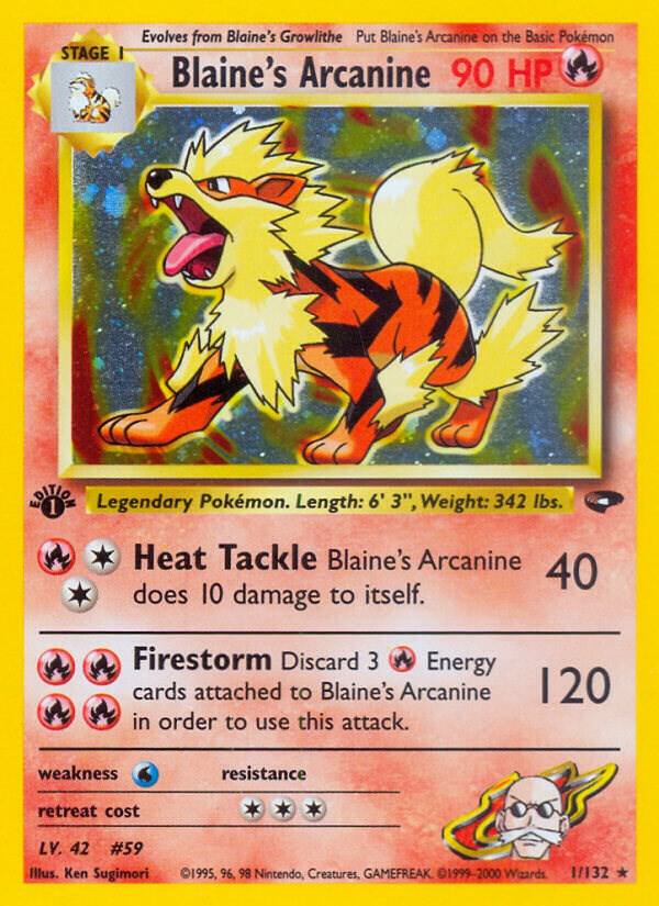 Blaine's Arcanine - Gym Challenge (Holo Rare) [GC-1]