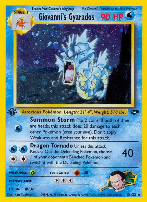 Giovanni's Gyarados - Gym Challenge (Holo Rare) [GC-5]