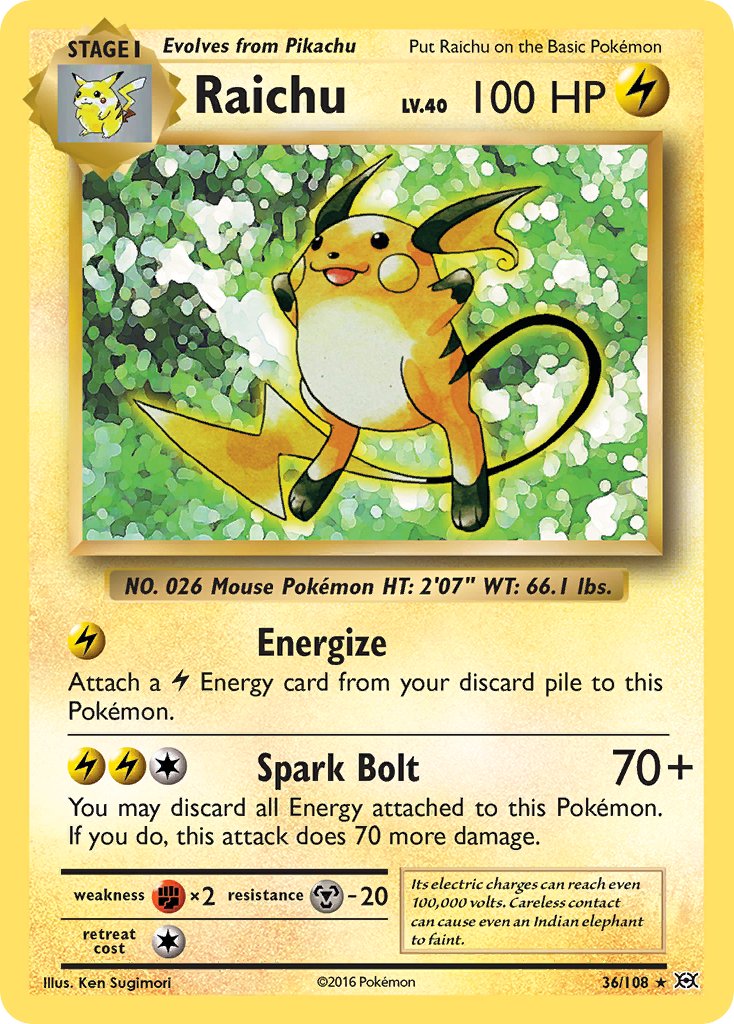 Raichu - Evolutions (Holo Rare) [EVO-36]