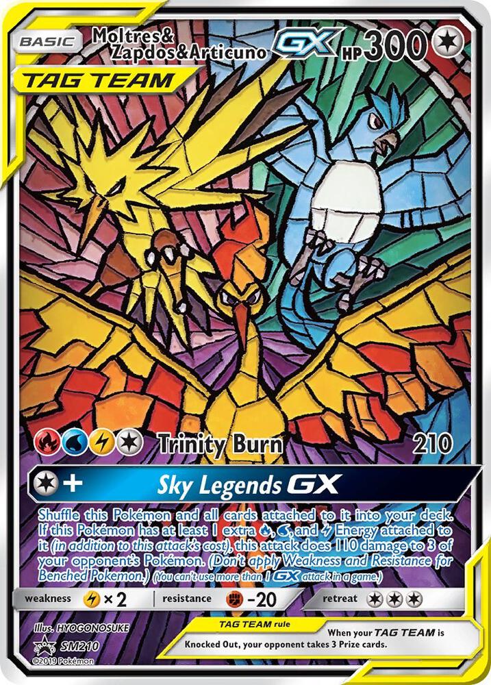 Moltres & Zapdos & Articuno GX - SM Black Star Promos (Promo) [SM-210]