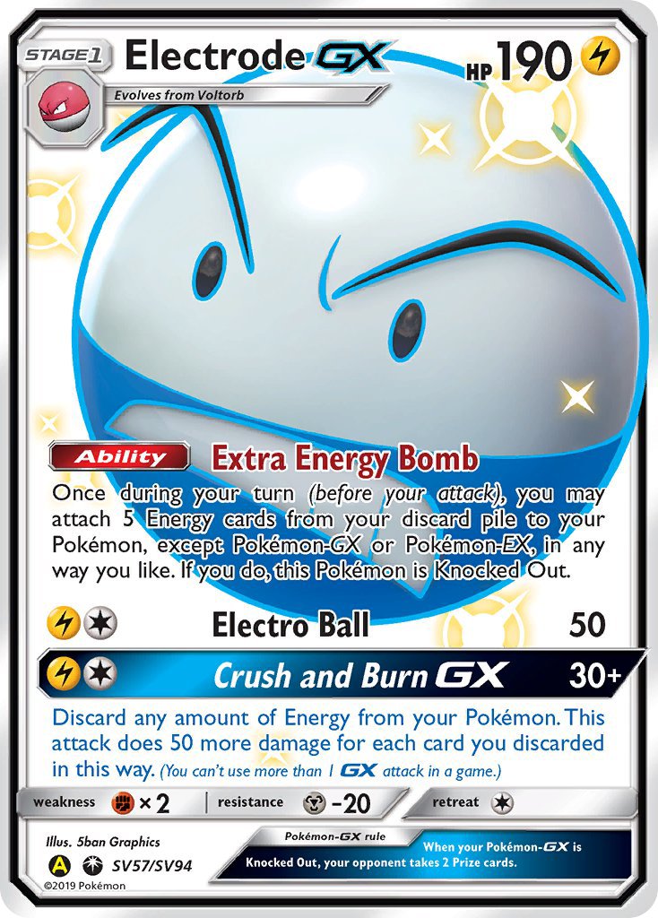 Electrode GX - Hidden Fates (Secret Rare) [HIF-SV57]
