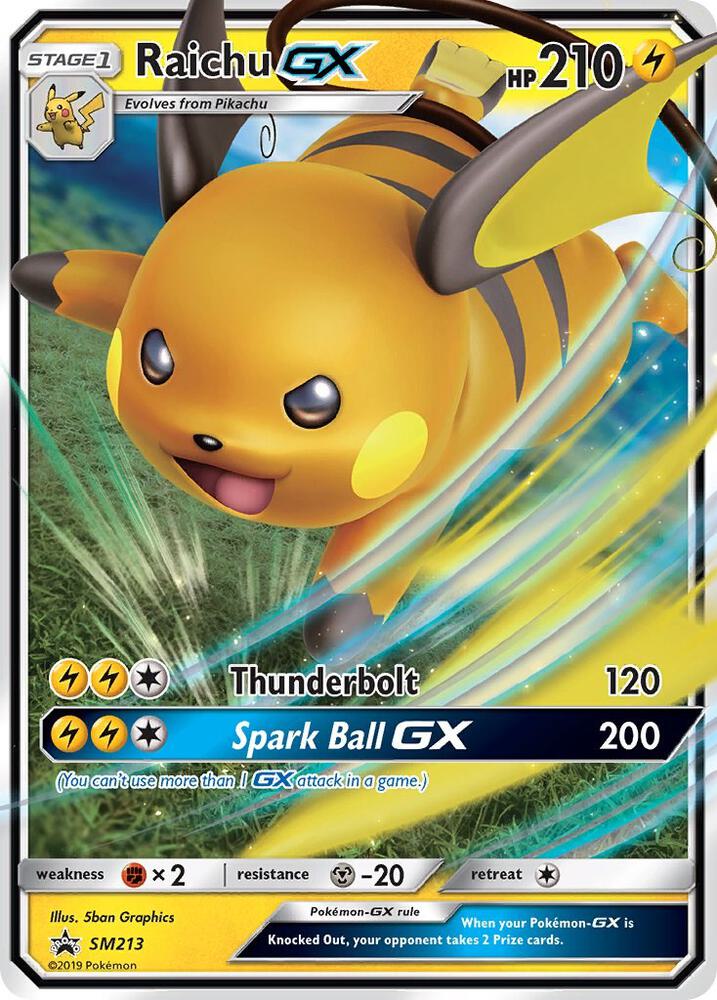 Raichu GX - SM Black Star Promos (Promo) [SM-213]