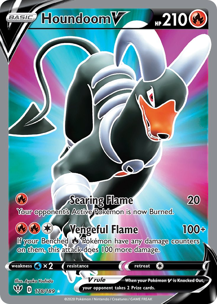 Houndoom V - Darkness Ablaze (Ultra Rare) [DAA-178]