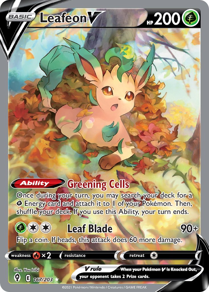 Leafeon V - Evolving Skies (Ultra Rare) [EVS-167]