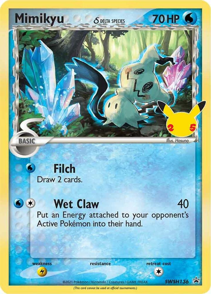 Mimikyu δ Delta Species - SWSH Black Star Promos (Promo) [SWSH-136]