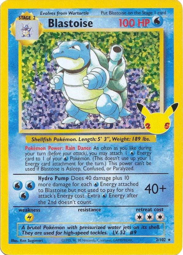 Blastoise - Celebrations (Holo Rare) [CEL-BS 2]