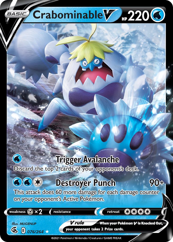 Crabominable V - Fusion Strike (Ultra Rare) [FST-076]