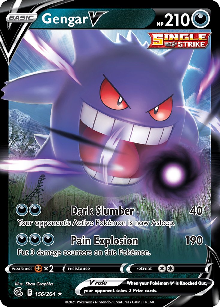 Gengar V - Fusion Strike (Ultra Rare) [FST-156]
