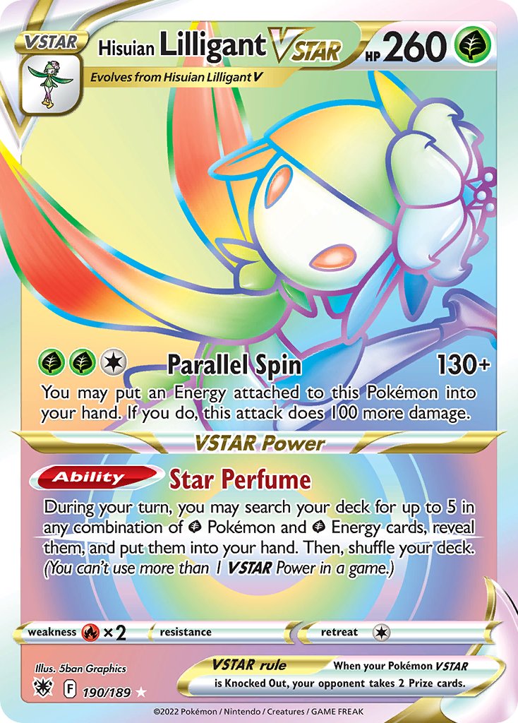 Hisuian Lilligant VSTAR - Astral Radiance (Secret Rare) [ASR-190]