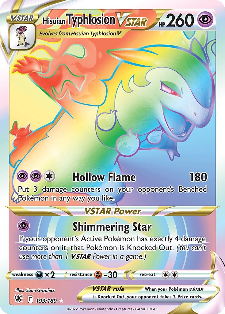 Hisuian Typhlosion VSTAR - Astral Radiance (Secret Rare) [ASR-193]