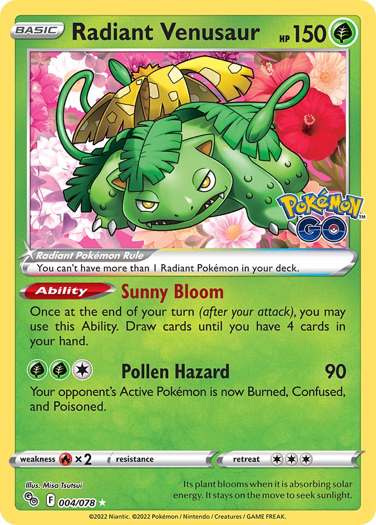 Radiant Venusaur - Pokémon GO (Ultra Rare) [PGO-004]