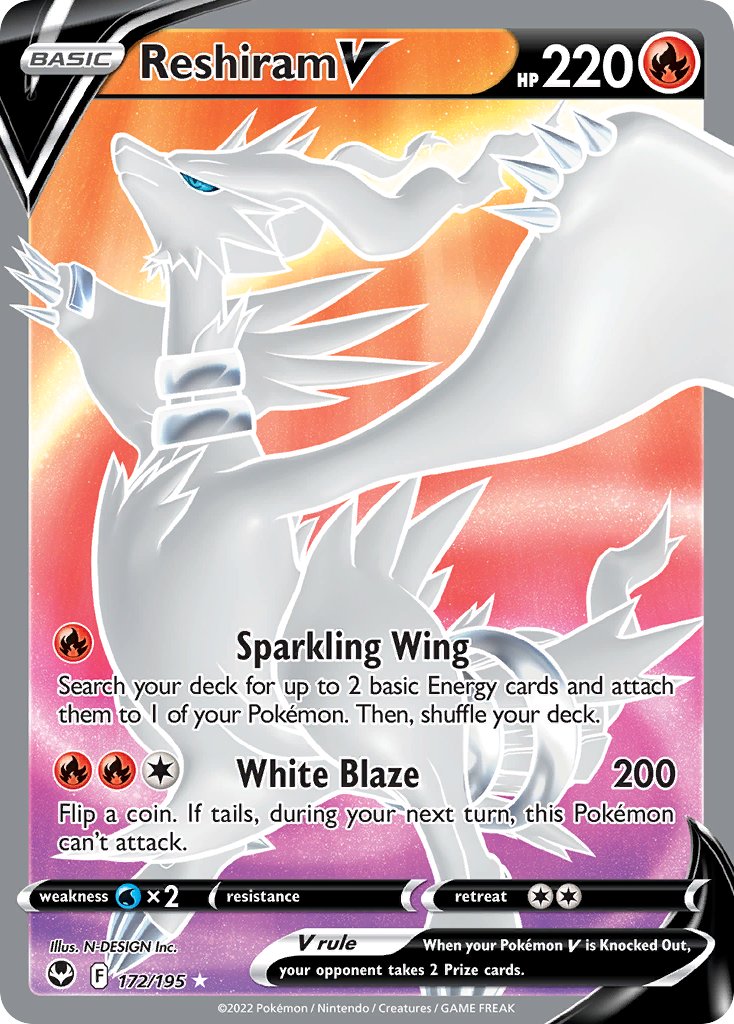 Reshiram V - Silver Tempest (Ultra Rare) [SIT-172]