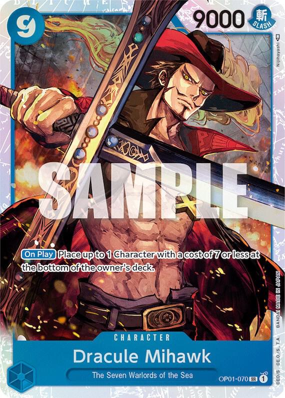 Dracule Mihawk (OP01-070) (V.1) - Romance Dawn (Super Rare) [OP01-070]