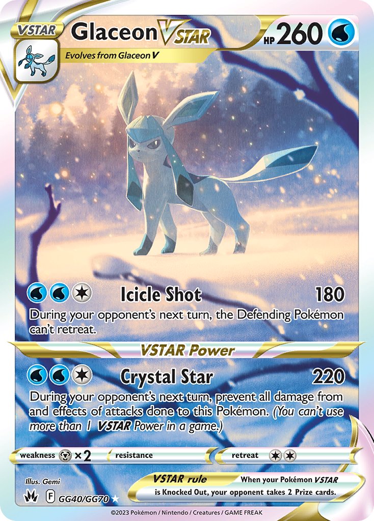 Glaceon VSTAR - Crown Zenith (Ultra Rare) [CRZ-GG40]