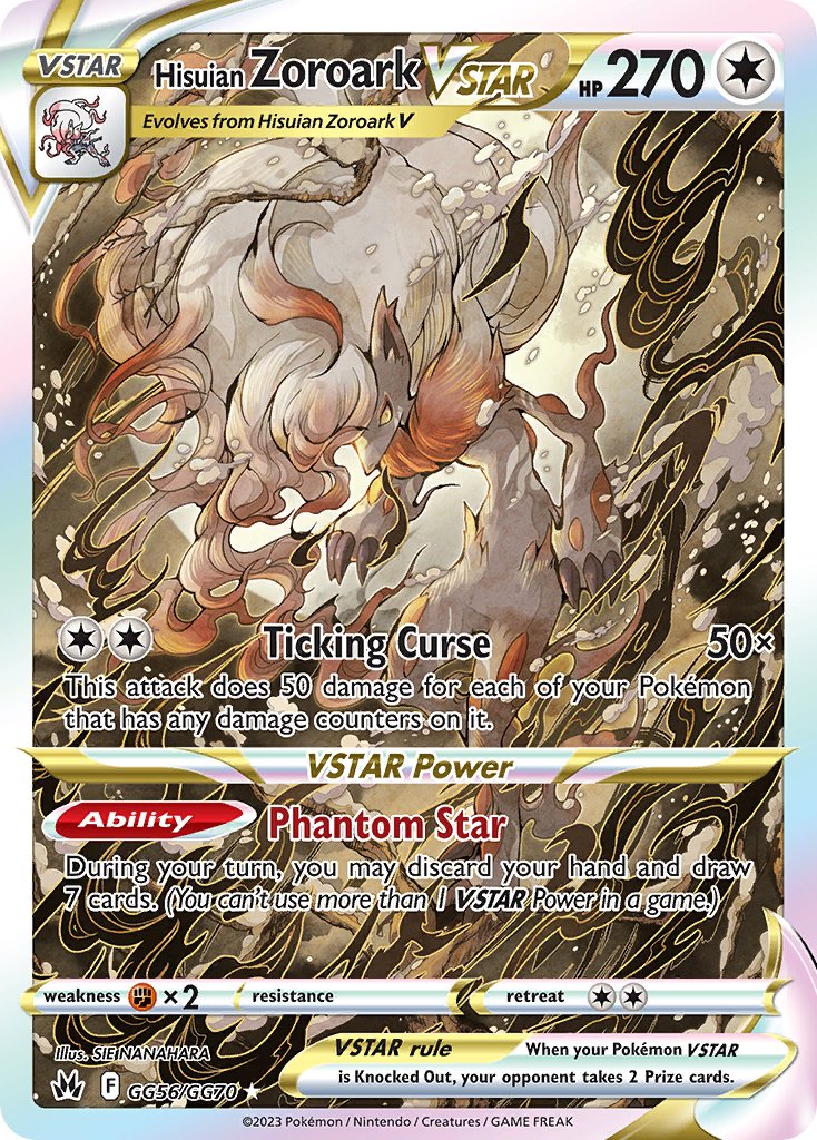 Hisuian Zoroark VSTAR - Crown Zenith (Ultra Rare) [CRZ-GG56]