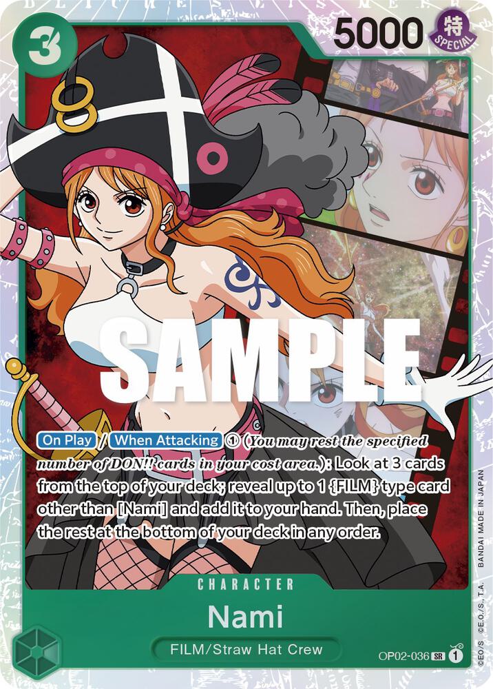 Nami (OP02-036) (V.1) - Paramount War (Super Rare) [OP02-036]