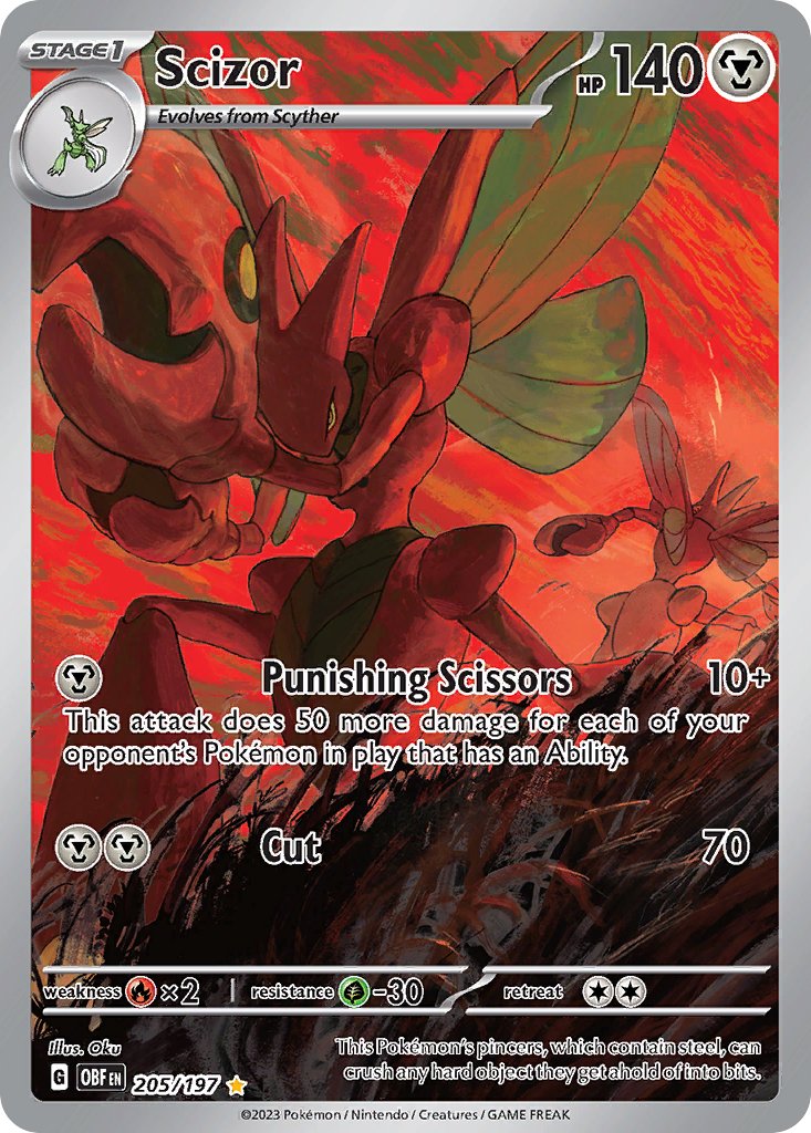 Scizor - Obsidian Flames (Illustration Rare) [OBF-205]