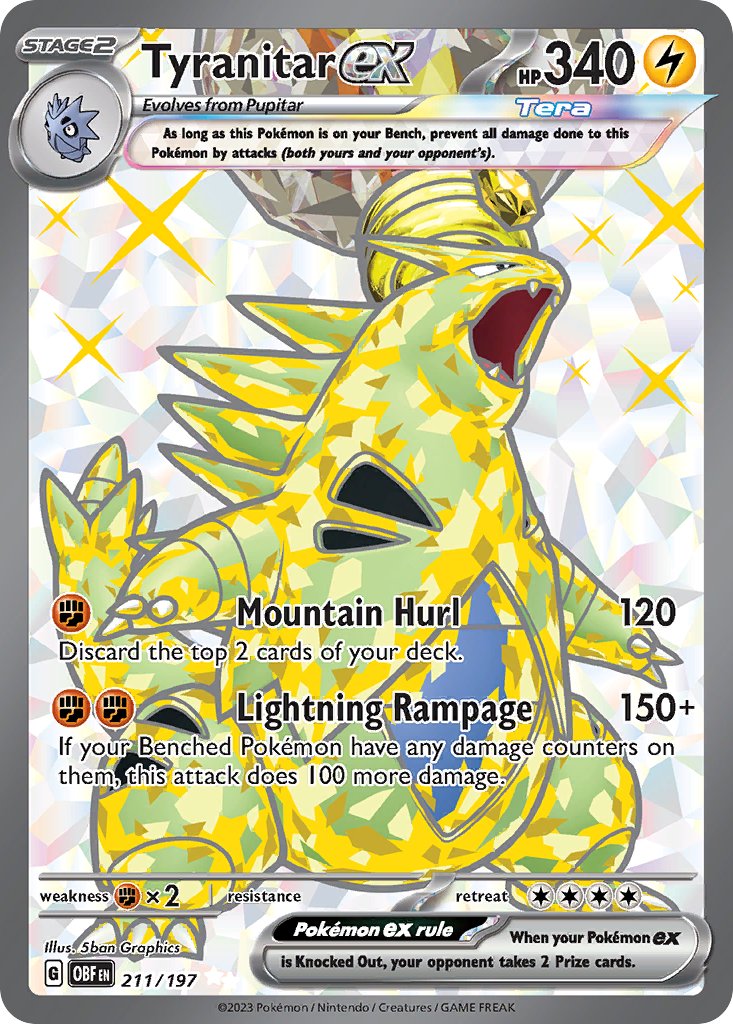Tyranitar ex - Obsidian Flames (Ultra Rare) [OBF-211]