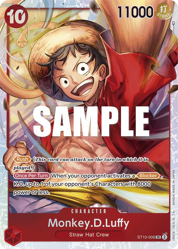 Monkey.D.Luffy (ST10-006) - Ultra Deck: The Three Captains (Super Rare) [ST-10-006]