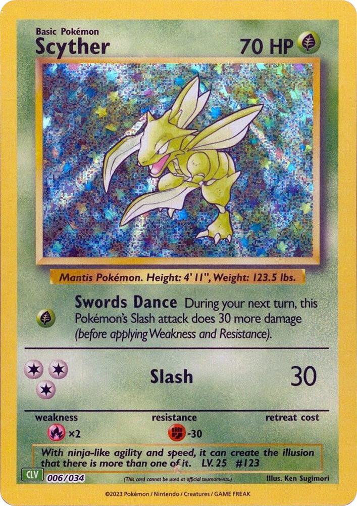 Scyther - Pokémon Trading Card Game Classic: Venusaur & Lugia ex Deck (Fixed) [CLV-006]