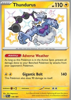 Thundurus - Paldean Fates (Shiny Rare) [PAF-139]