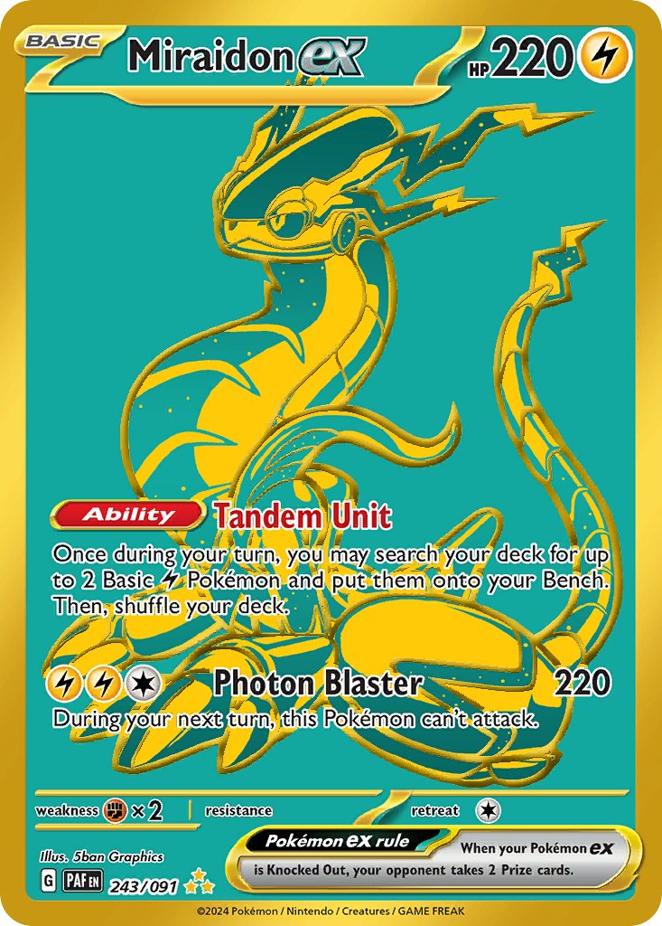Miraidon ex - Paldean Fates (Secret Rare) [PAF-243]