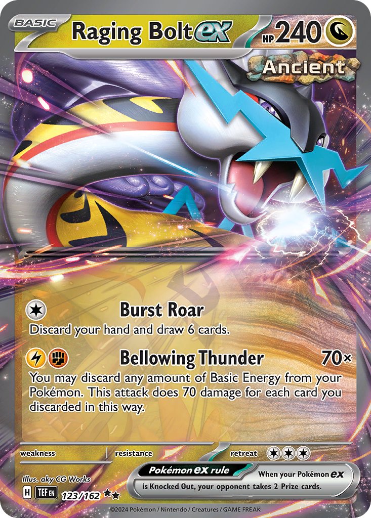 Raging Bolt ex - Temporal Forces (Double Rare) [TEF-123]