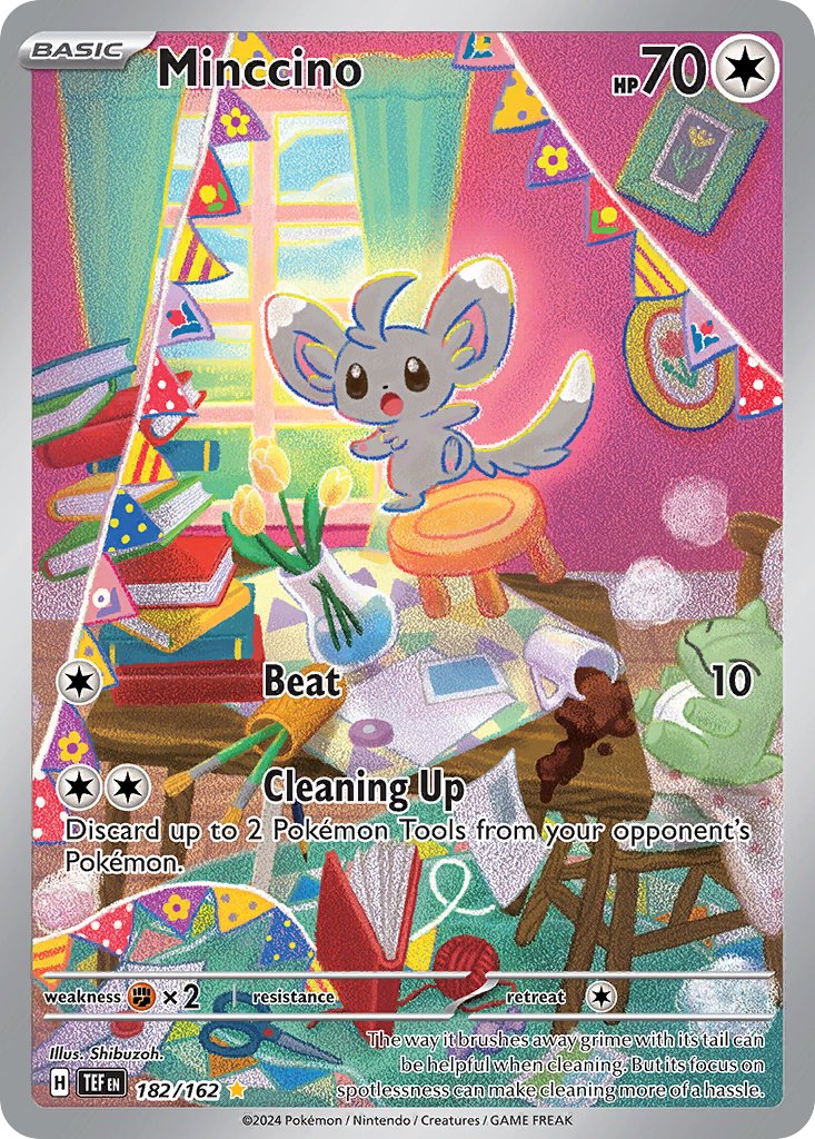 Minccino - Temporal Forces (Illustration Rare) [TEF-182]