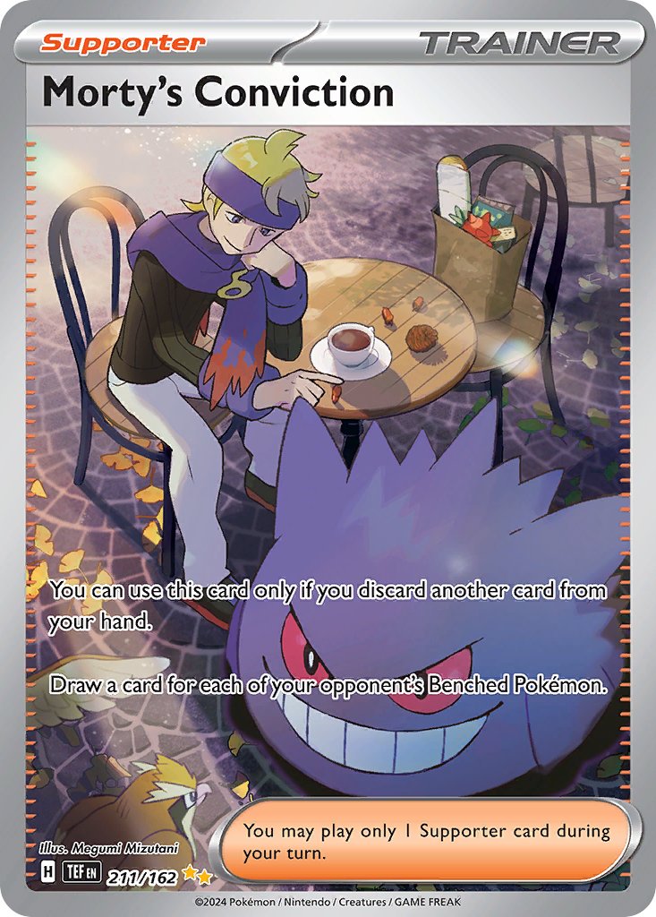 Morty's Conviction - Temporal Forces (Special Illustration Rare) [TEF-211]