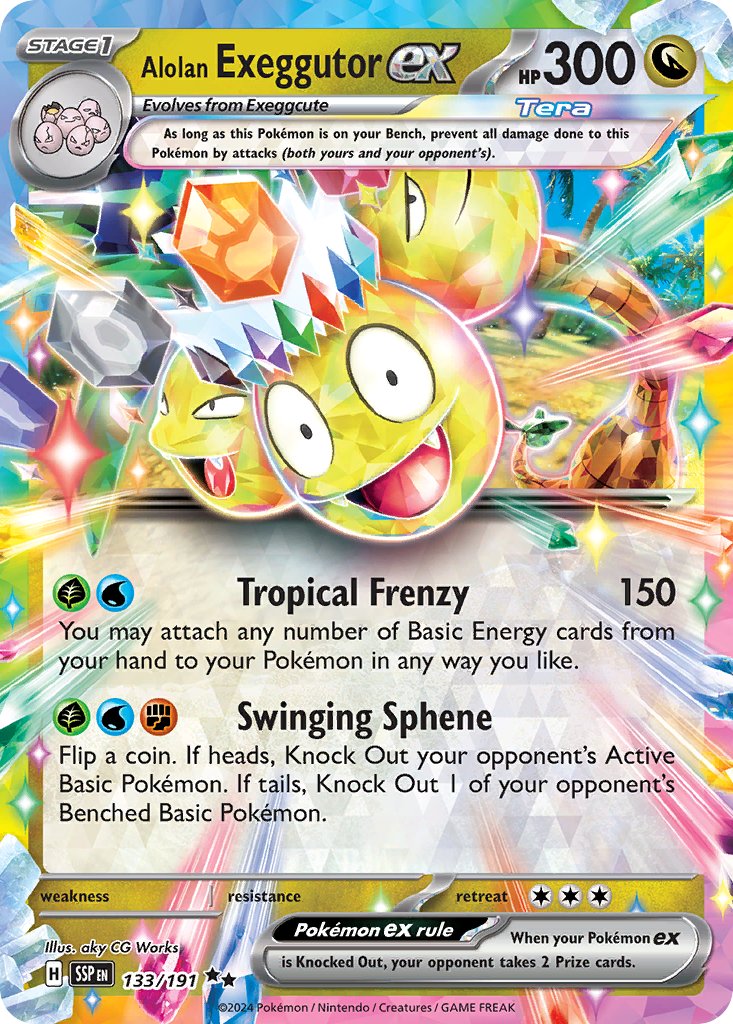 Alolan Exeggutor ex - Surging Sparks (Double Rare) [SSP-133]