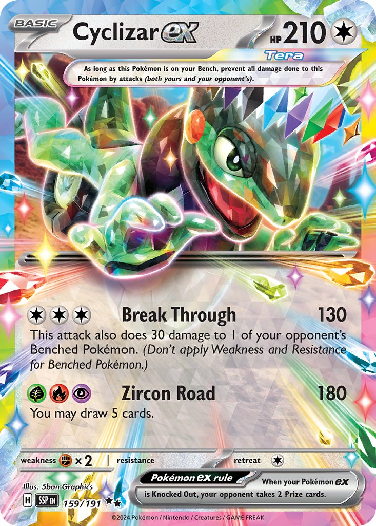 Cyclizar ex - Surging Sparks (Double Rare) [SSP-159]
