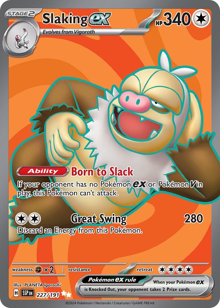 Slaking ex - Surging Sparks (Ultra Rare) [SSP-227]