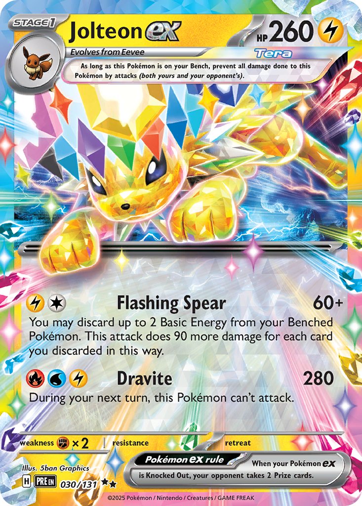 Jolteon ex - Prismatic Evolutions (Double Rare) [PRE-030]