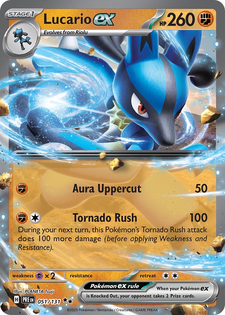 Lucario ex - Prismatic Evolutions (Double Rare) [PRE-051]