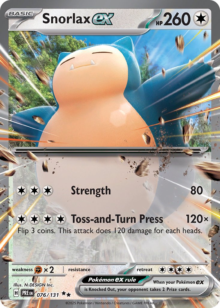 Snorlax ex - Prismatic Evolutions (Double Rare) [PRE-076]