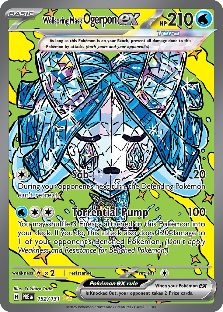 Wellspring Mask Ogerpon ex - Prismatic Evolutions (Special Illustration Rare) [PRE-152]
