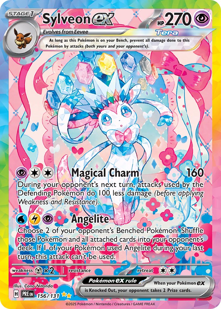 Sylveon ex - Prismatic Evolutions (Special Illustration Rare) [PRE-156]