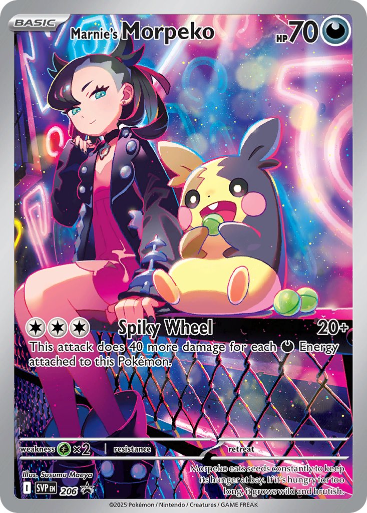 Marnie's Morpeko - SV Black Star Promos (Promo) [SVP-206]