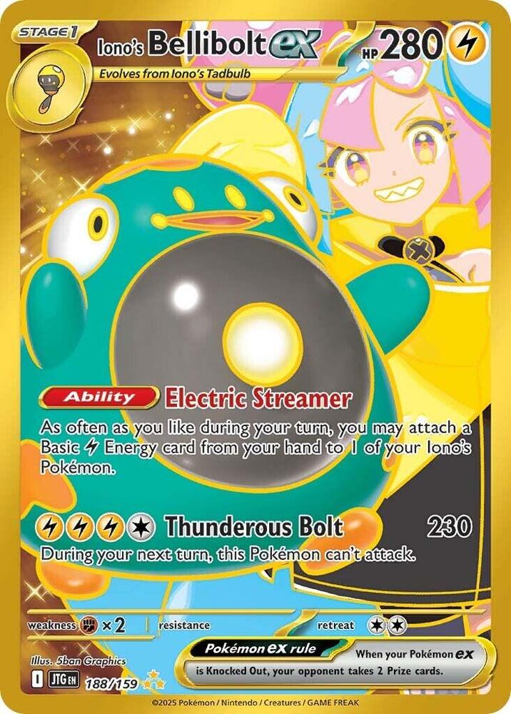 Iono's Bellibolt ex - Journey Together (Secret Rare) [JTG-188]