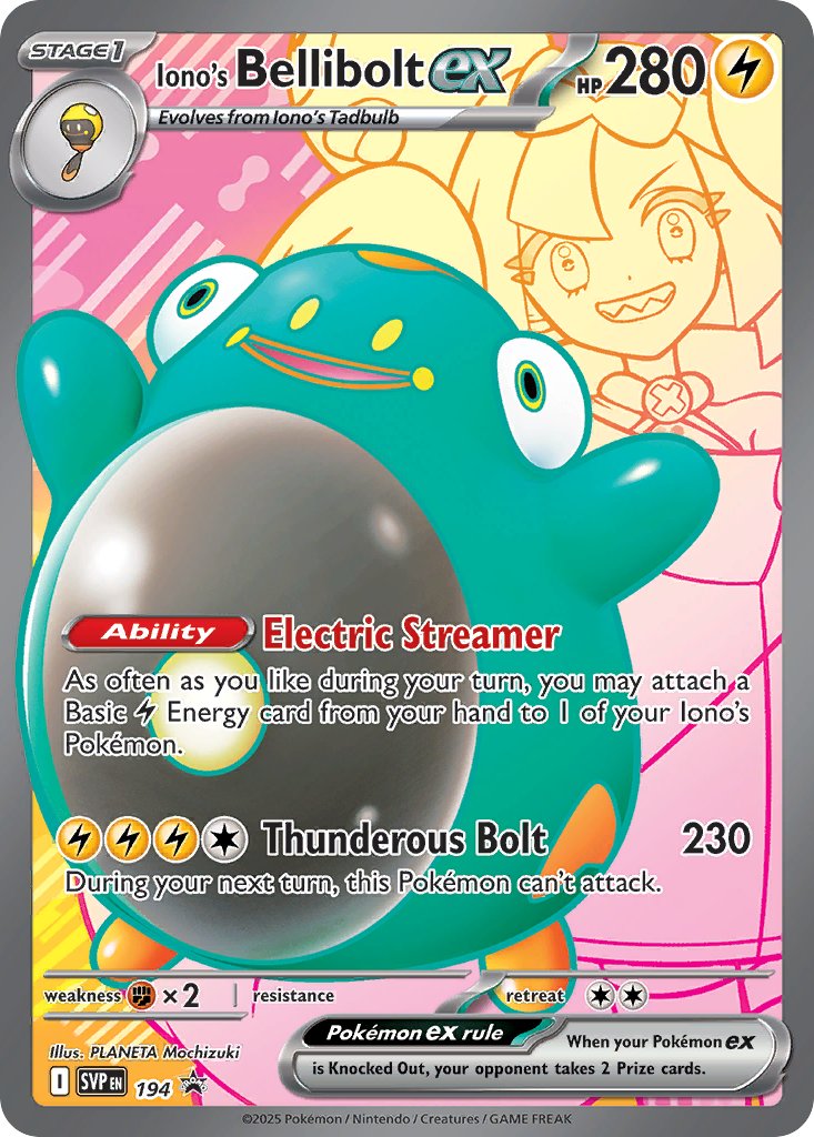 Iono's Bellibolt ex - SV Black Star Promos (Promo) [SVP-194]