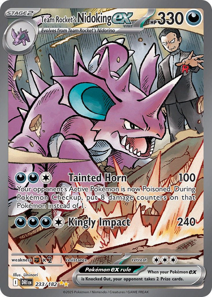 Team Rocket's Nidoking ex - Destined Rivals (Special Illustration Rare) [DRI-233]