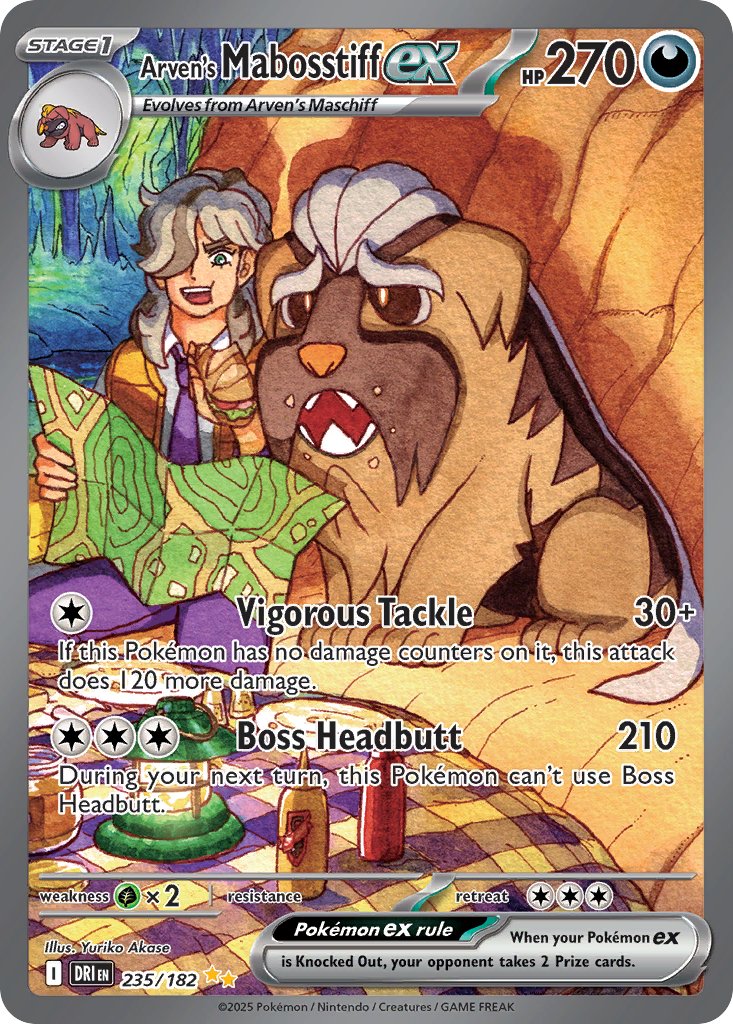 Arven's Mabosstiff ex - Destined Rivals (Special Illustration Rare) [DRI-235]