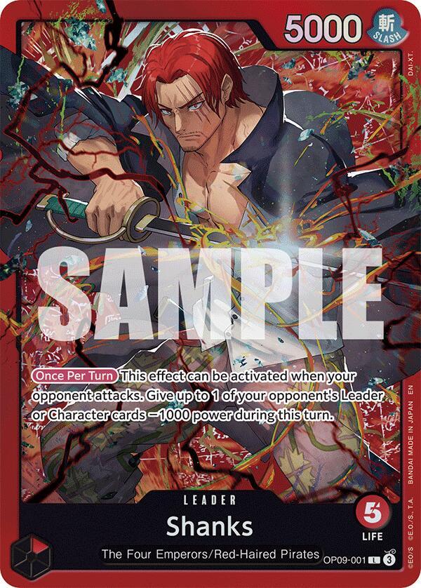 Shanks (OP09-001) - Starter Deck: Red Shanks (Leader) [ST-23-OP09-001]