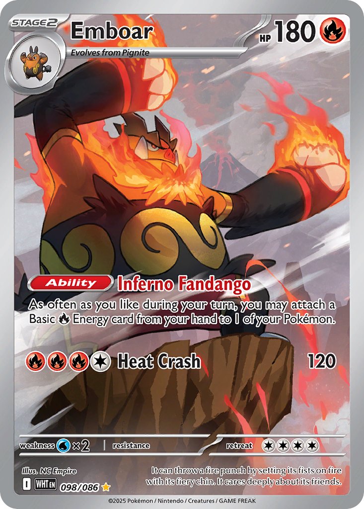 Emboar - White Flare (Illustration Rare) [WHT-098]
