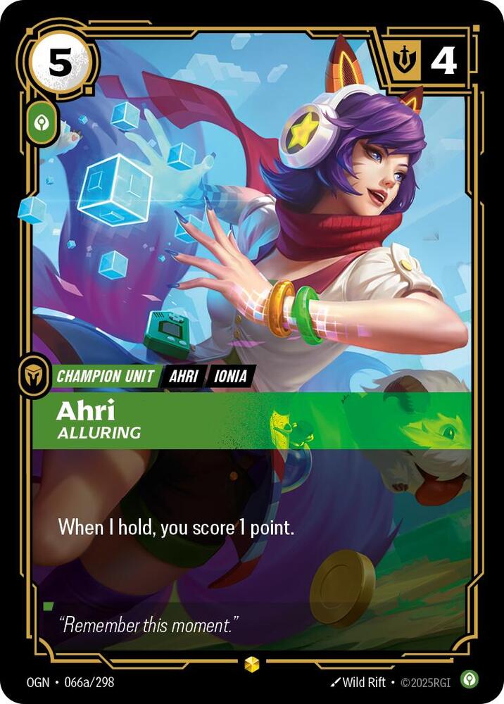 Ahri, Alluring (V.2 - Showcase) - Origins (Showcase) [OGN-066a]