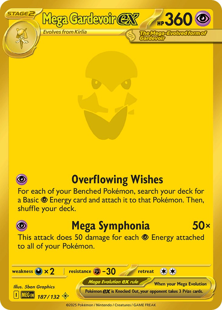 Mega Gardevoir ex - Mega Evolution (Secret Rare) [MEG-187]